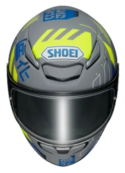 Shoei RF-1400 Accolade Helmet -Shoei Helmets Sales shoei rf1400 accolade helmet grey blue yellow 6